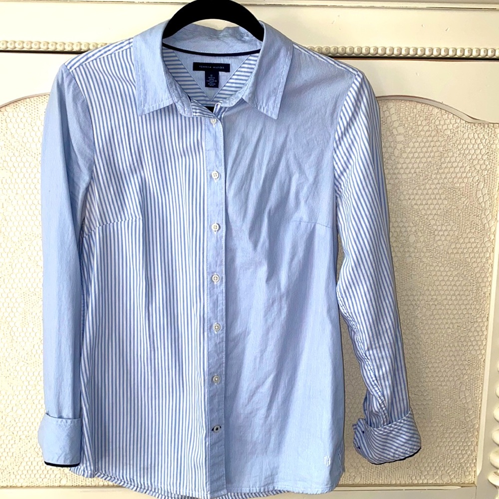 Two-Toner Pattern, long sleeve button down